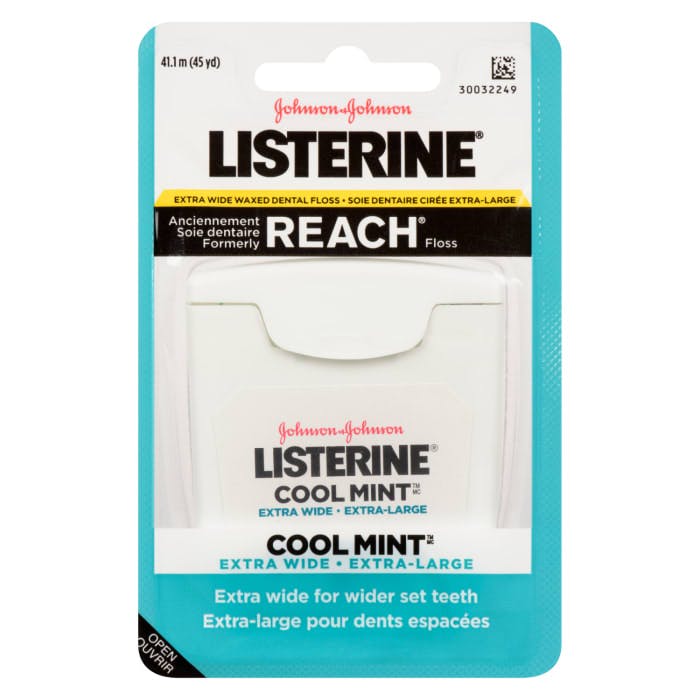 Listerine Extra Wide Waxed Dental Floss Cool Mint 41.1 m