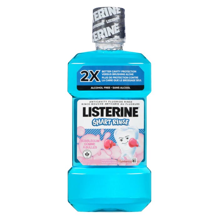 Listerine Smart Rinse Anticavity Fluoride Rinse Bubblegum 500 ml