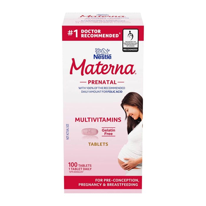 Nestle Materna Prenatal Vitamins 100 Tablets