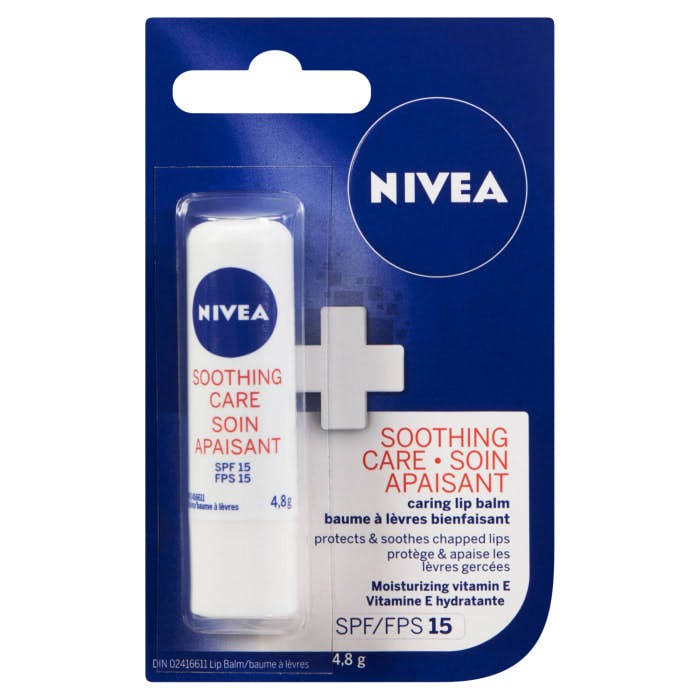 NIVEA Soothing Care Caring Lip Balm SPF 15 4.8 g