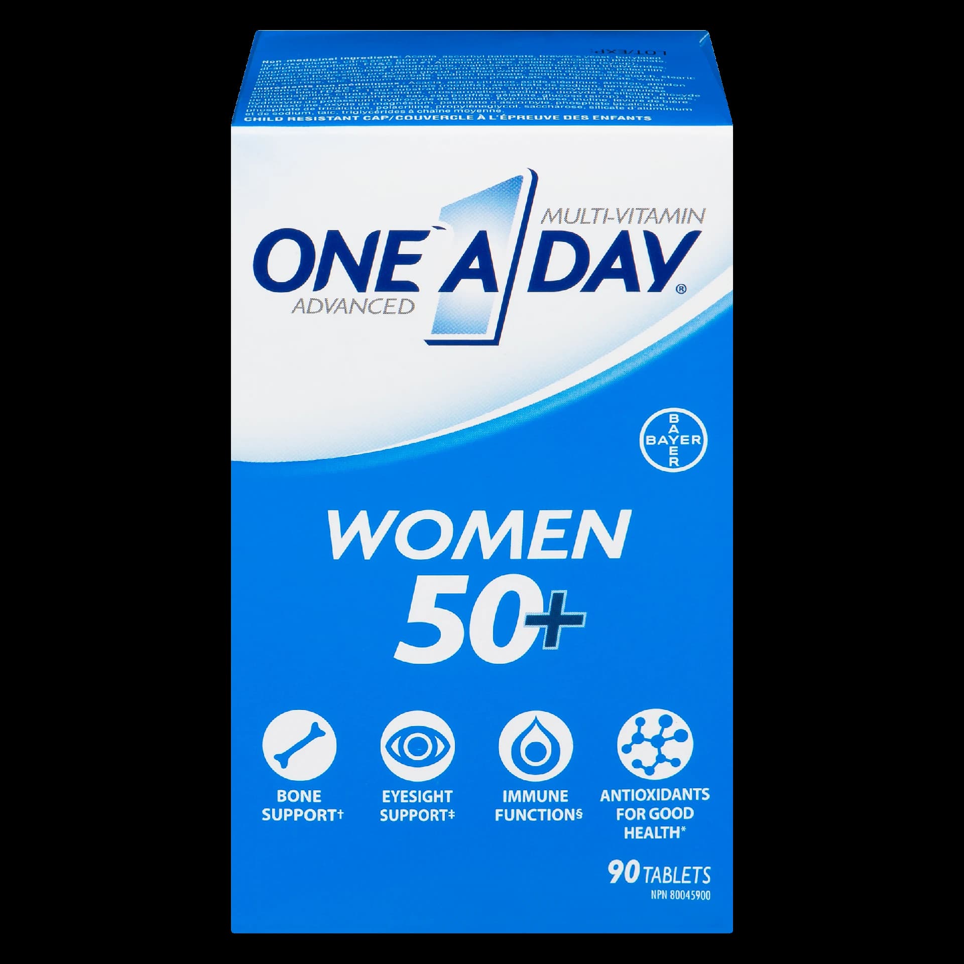 One A Day Advanced Multi-Vitamin Women 50+ 90 Tablets