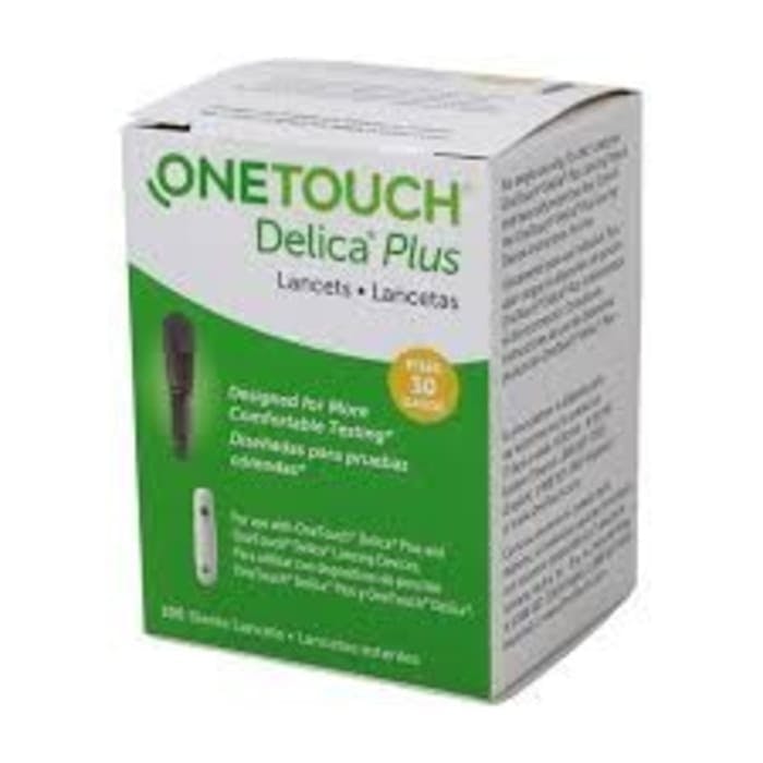 One Touch Delica Plus Lancets 30g Fine100’s