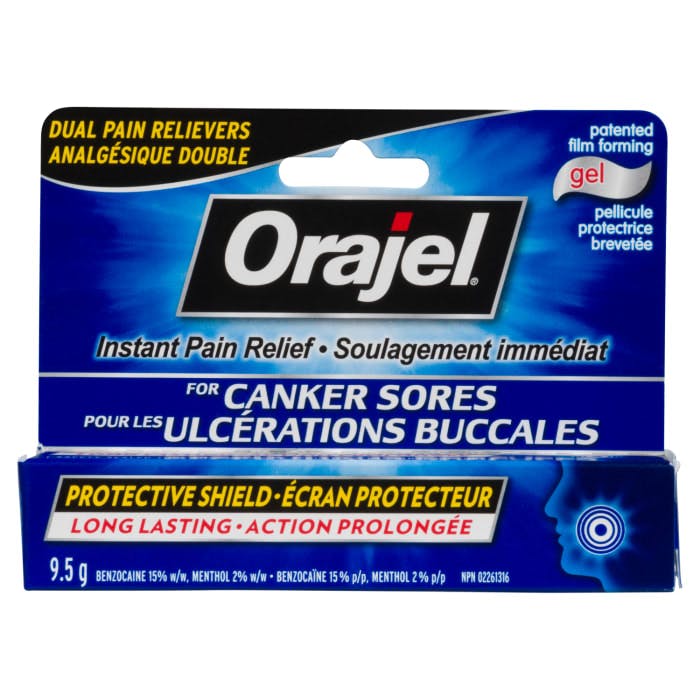 Orajel Instant Pain Relief for Canker Sores Gel 9.5 g