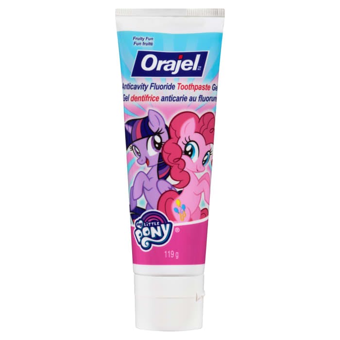 Orajel My Little Pony Anticavity Fluoride Toothpaste Gel Fruity Fun 119 g