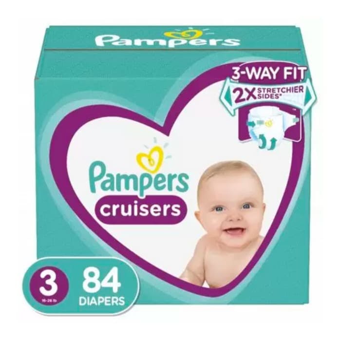 Pampers Cruisers Diapers Super Pack (Size 3, 84 Count)
