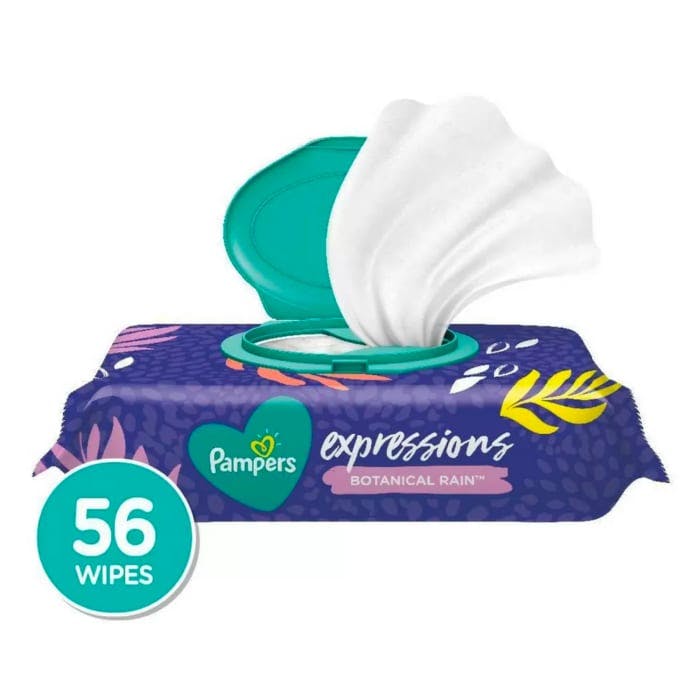 Pampers Expressions Botanical Rain Baby Wipes (56 Count)