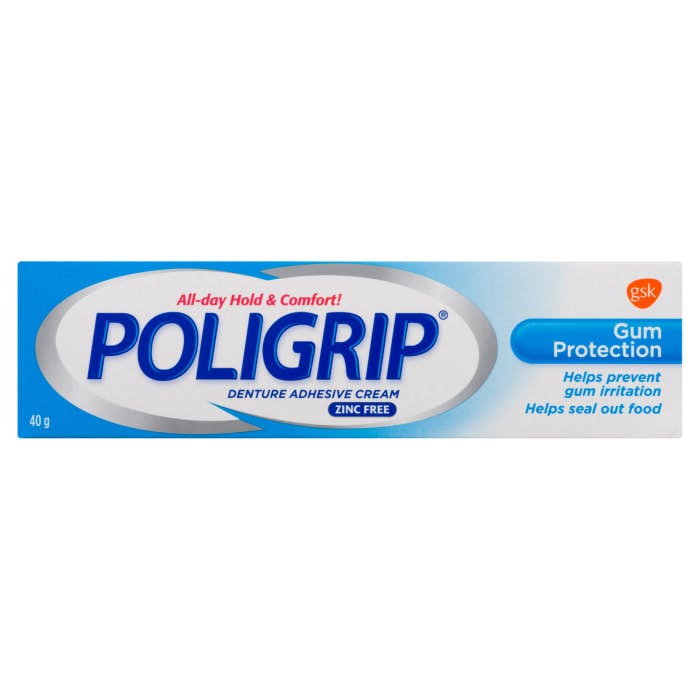 Poligrip Denture Adhesive Cream Gum Protection 40 g
