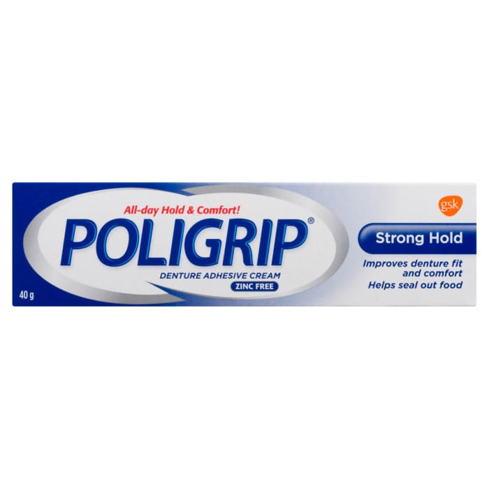 Poligrip Denture Adhesive Cream Strong Hold 40 g