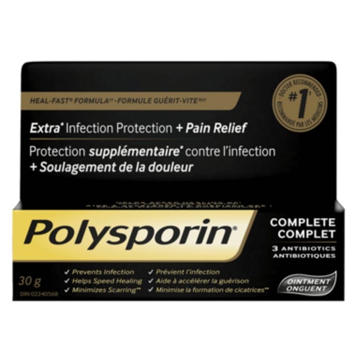 Polysporin Complete Antibiotic Ointment Heal Fast Formula 30g