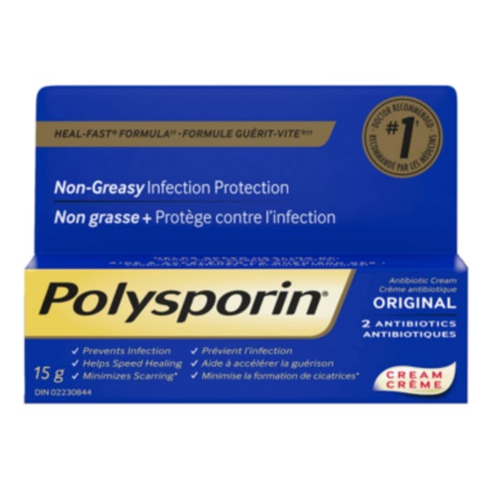 Polysporin Original Antibiotic Cream Heal Fast Formula 15g