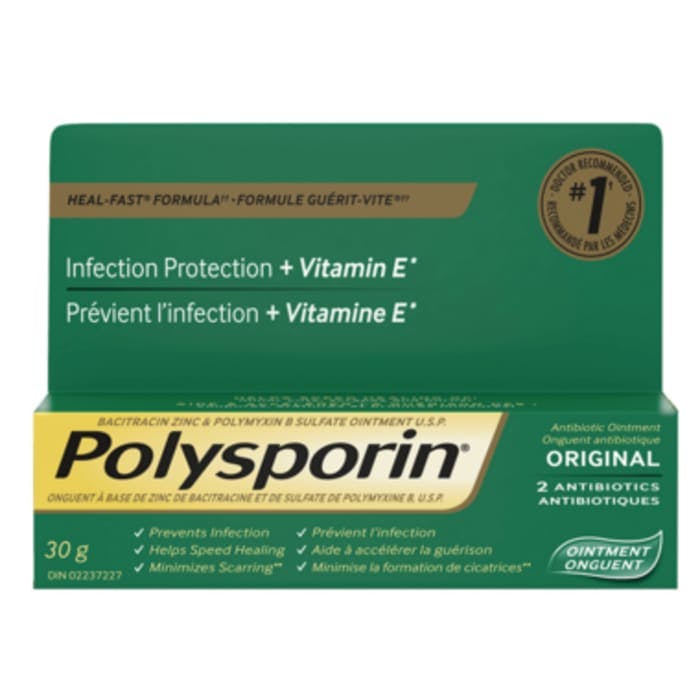 Polysporin Original Antibiotic Ointment Heal Fast Formula 30g