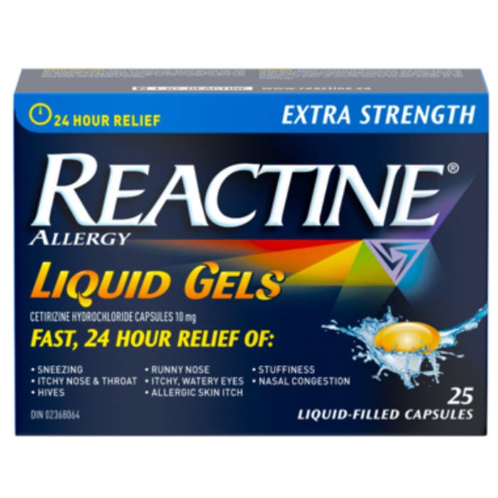 Reactine Extra Strength 25 Liquid Gels