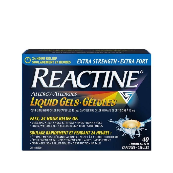 Reactine Extra Strength 40 Liquid Gels