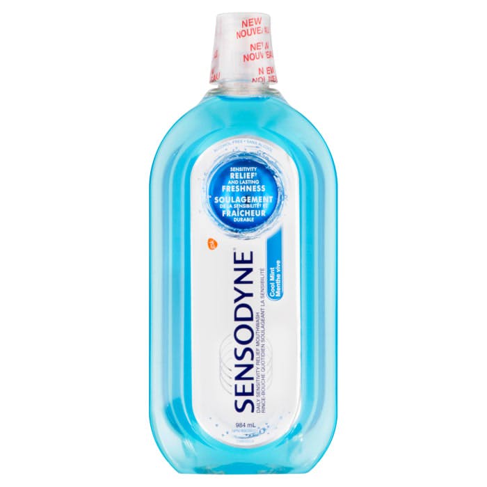 Sensodyne Cool Mint Daily Sensitivity Relief Mouthwash 984 ml