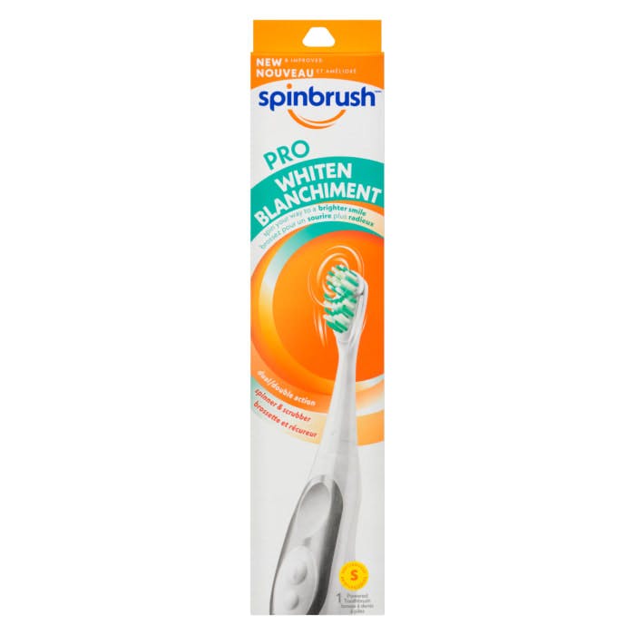 Spinbrush Pro Whiten Soft Bristles 1 Powered Toothbrush