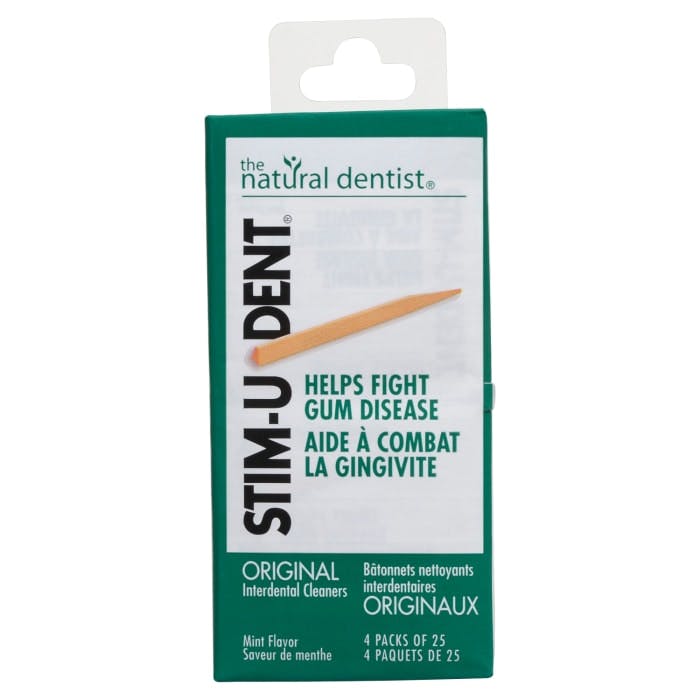 Stim-U-Dent The Natural Dentist Interdental Cleaners Mint Flavour 4 x 25