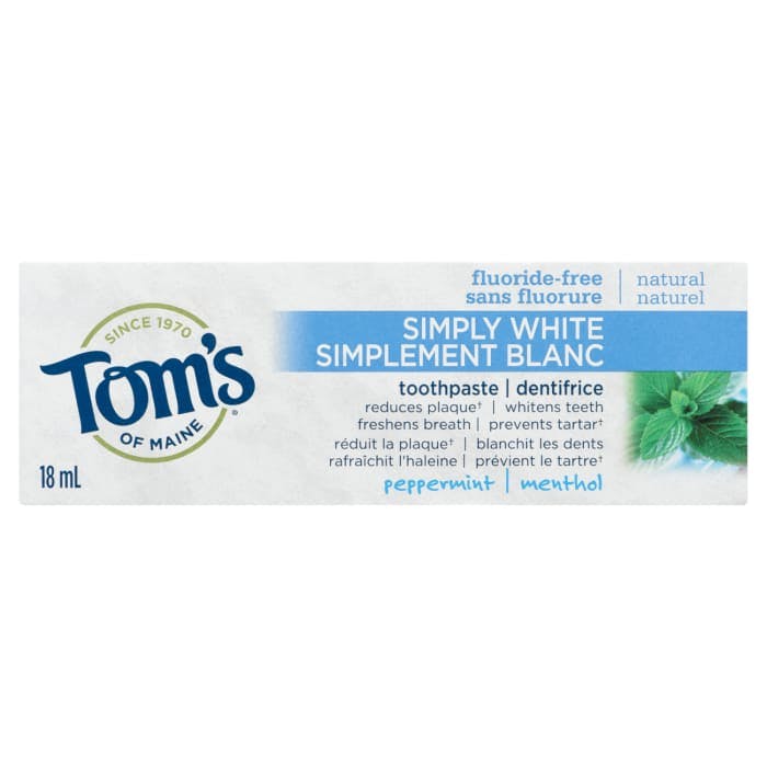 Toms's of Maine Simply White Toothpaste Peppermint 18 ml
