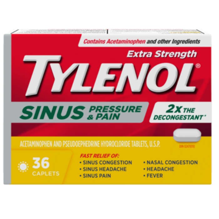 Tylenol Extra Strength Sinus Pressure and Pain Relief 36 Caplets