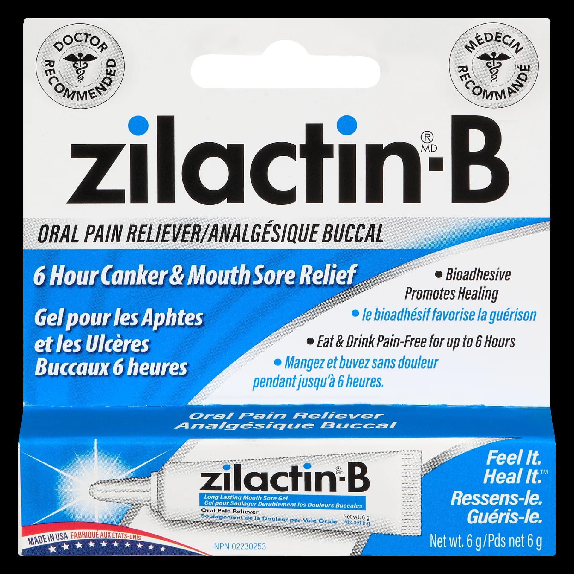 Zilactin-B Oral Pain Reliever 6 g